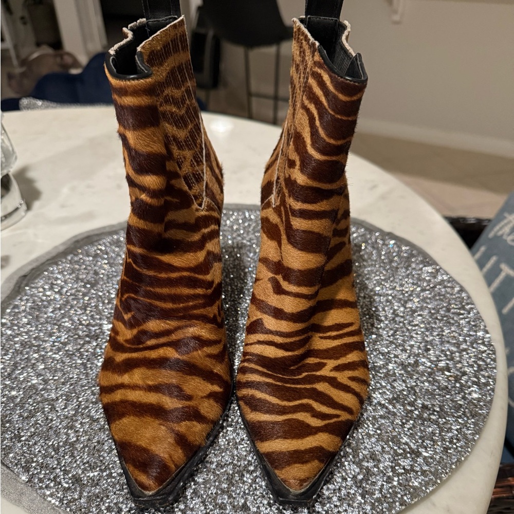 Animal Print Ankle Boots
